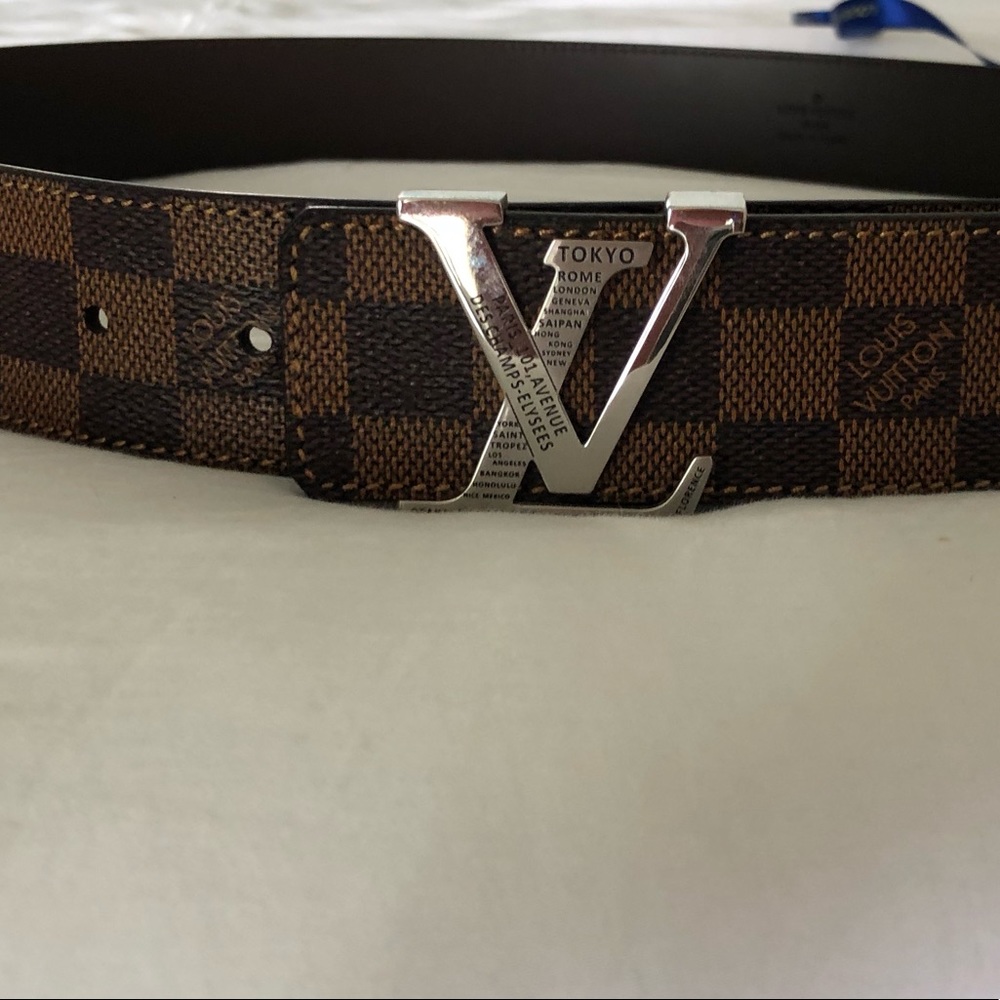 Authentic Louis Vuitton Men’s Damier Initial Belt